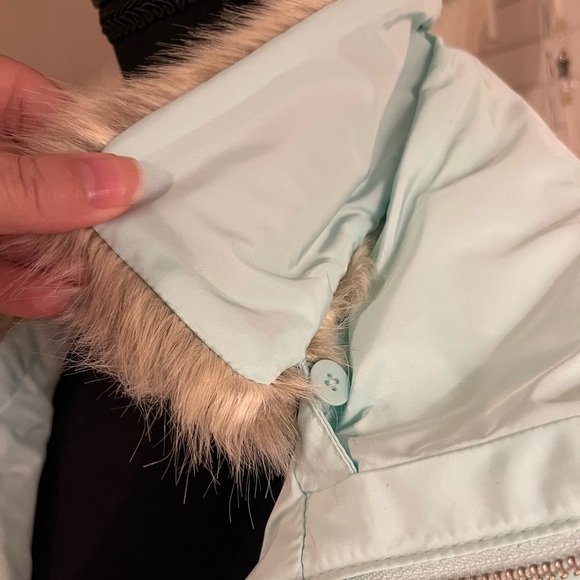 NEW Talbots Mint Faux Fur Puffer Vest size OX plus - Picture 6 of 14